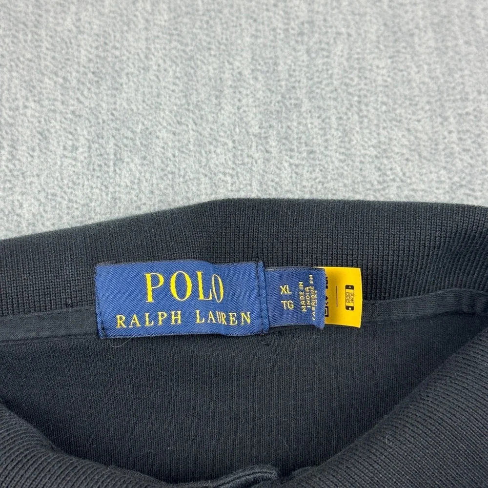 Polo Ralph Lauren‎ Polo Shirt Mens XL Black Pony Short Sleeve Rugby Golf Classic